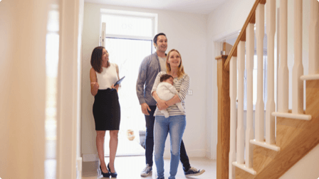 Picture of people looking at a new house